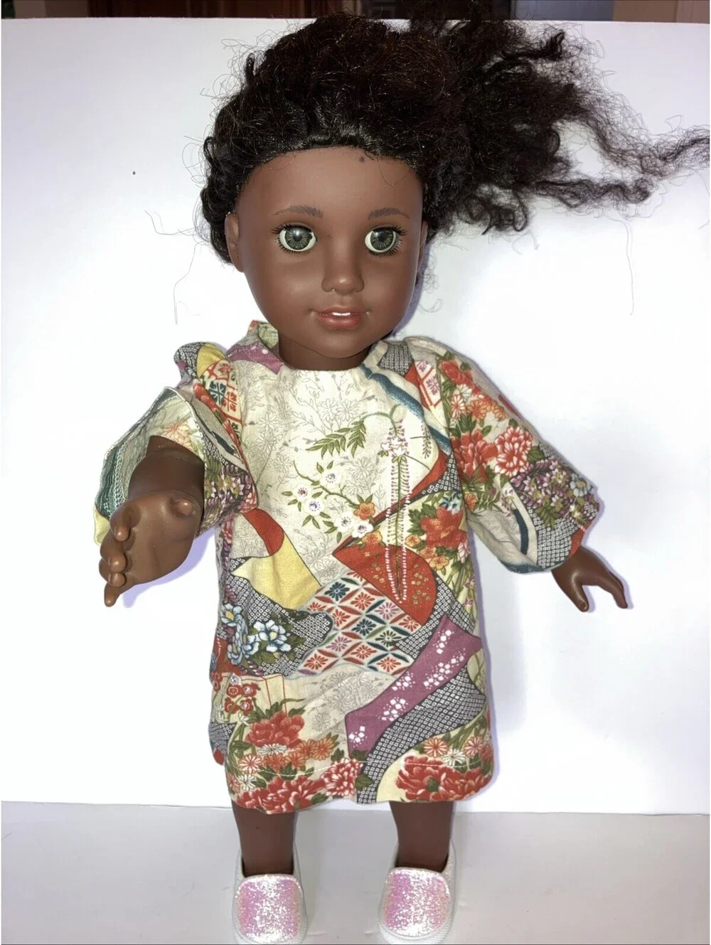 American Girl Doll Gabriela African American Brown Hair Curly y /Eyes 2018